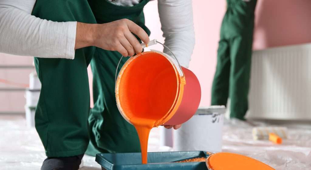 orange paint